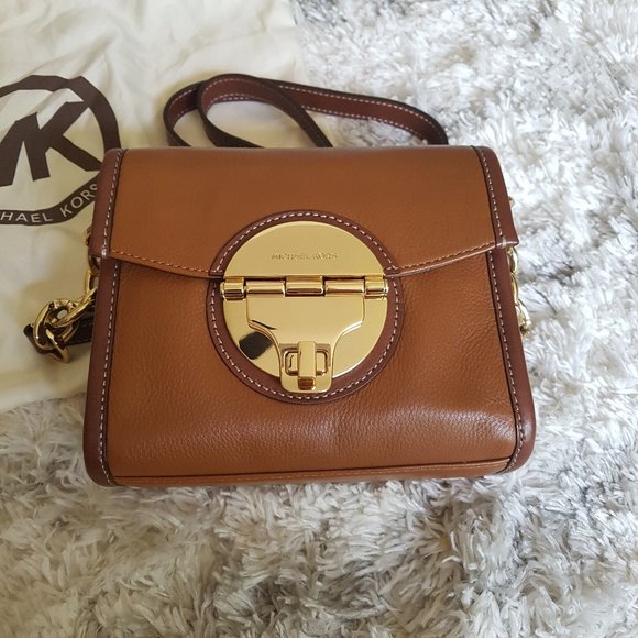 Michael Kors Brown Leather Crossbody Bag (NWOT) - Picture 3 of 14